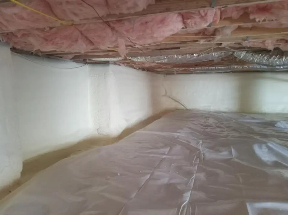Crawl space encapsulation with closed-cell spray foam for Spray Foam Roofing in Union Hill-Novelty Hill