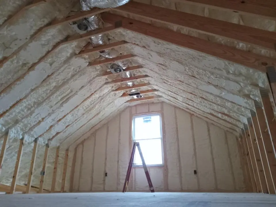 Spray foam roofing application for Crawl Space Insulation project in Union Hill-Novelty Hill